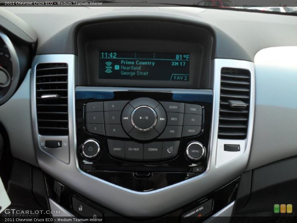 Medium Titanium Interior Controls for the 2011 Chevrolet Cruze ECO #48806920