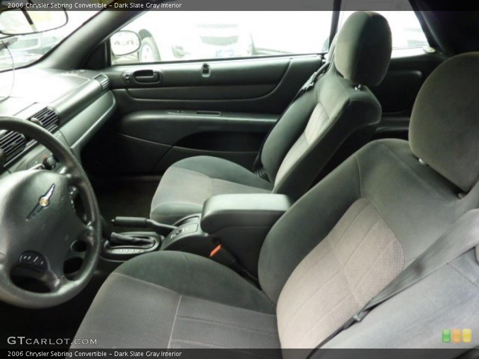 Dark Slate Gray Interior Photo for the 2006 Chrysler Sebring Convertible #48807217