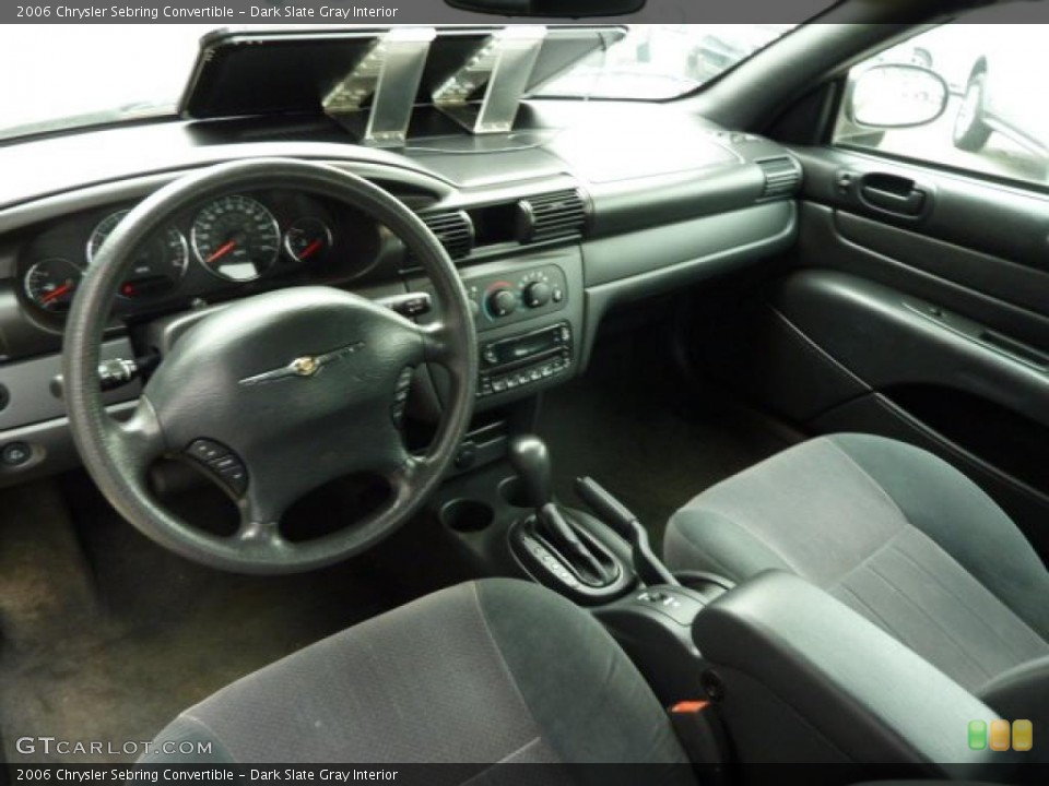 Dark Slate Gray Interior Prime Interior for the 2006 Chrysler Sebring Convertible #48807265