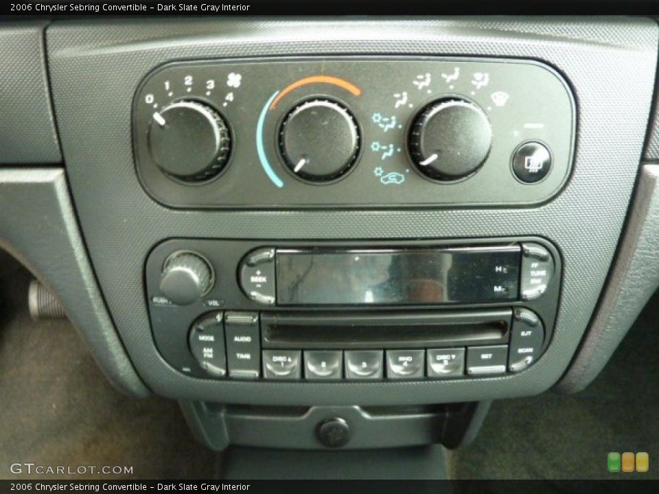 Dark Slate Gray Interior Controls for the 2006 Chrysler Sebring Convertible #48807364