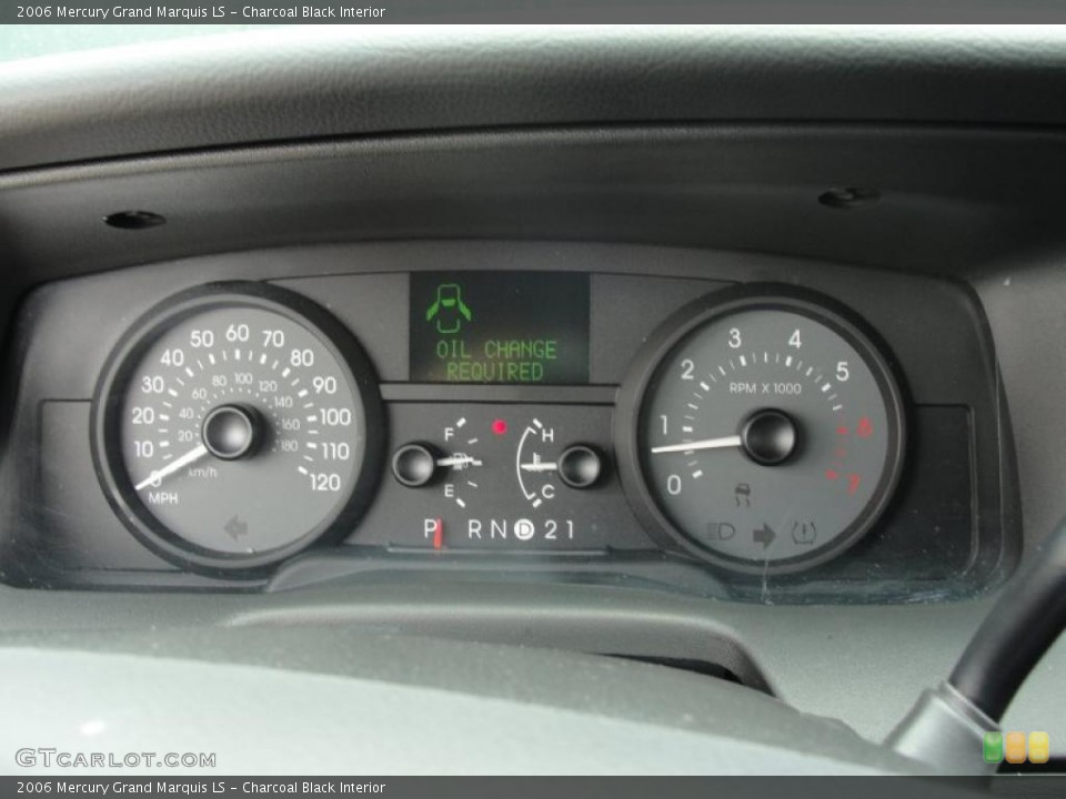 Charcoal Black Interior Gauges for the 2006 Mercury Grand Marquis LS #48809699