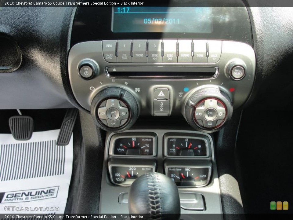Black Interior Controls for the 2010 Chevrolet Camaro SS Coupe Transformers Special Edition #48813273