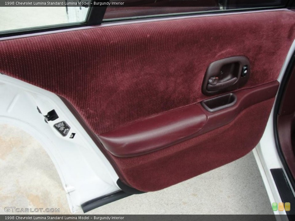 Burgundy Interior Door Panel for the 1998 Chevrolet Lumina  #48813741