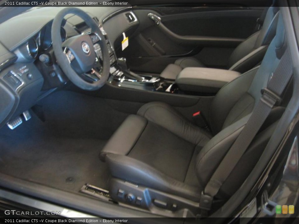 Ebony Interior Photo for the 2011 Cadillac CTS -V Coupe Black Diamond Edition #48817185