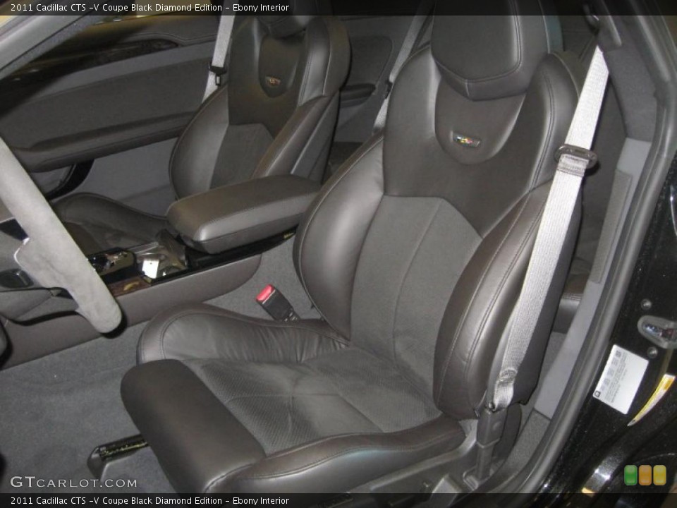 Ebony Interior Photo for the 2011 Cadillac CTS -V Coupe Black Diamond Edition #48817212