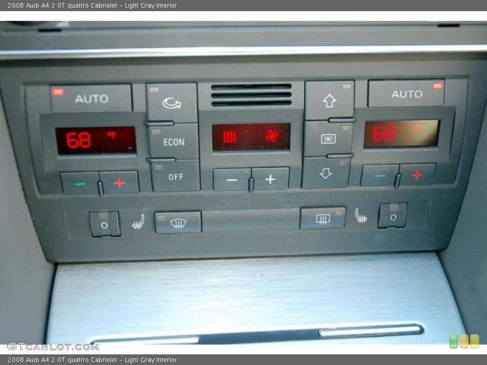 Light Gray Interior Controls for the 2008 Audi A4 2.0T quattro Cabriolet #48820683