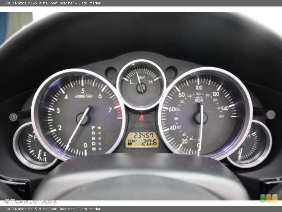 Black Interior Gauges for the 2008 Mazda MX-5 Miata Sport Roadster #48820818