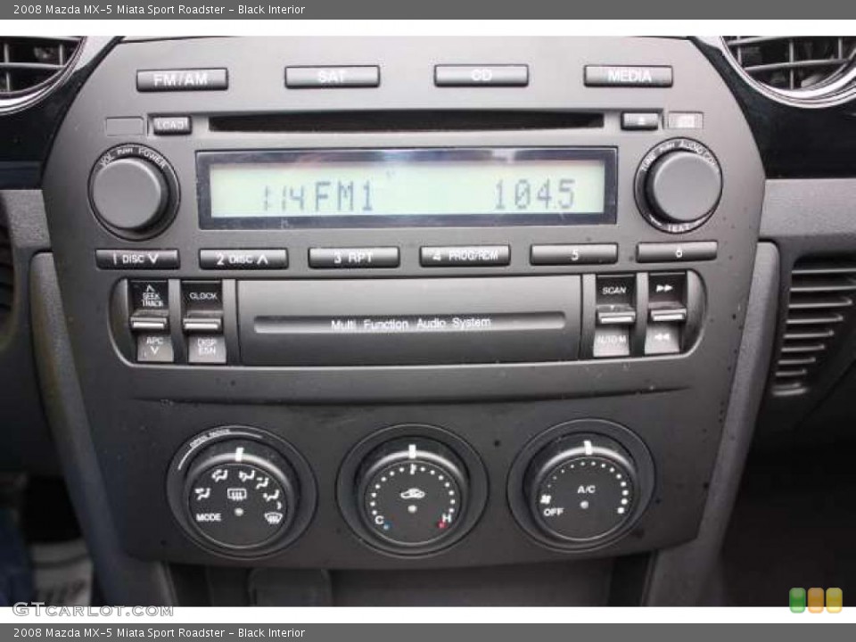 Black Interior Controls for the 2008 Mazda MX-5 Miata Sport Roadster #48820866