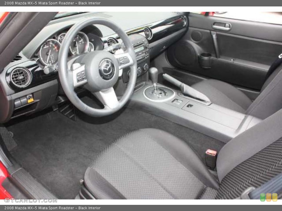 Black Interior Dashboard for the 2008 Mazda MX-5 Miata Sport Roadster #48820929