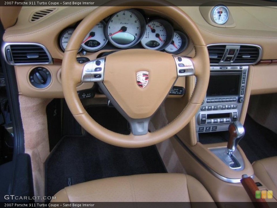 Sand Beige Interior Steering Wheel for the 2007 Porsche 911 Turbo Coupe #48824193