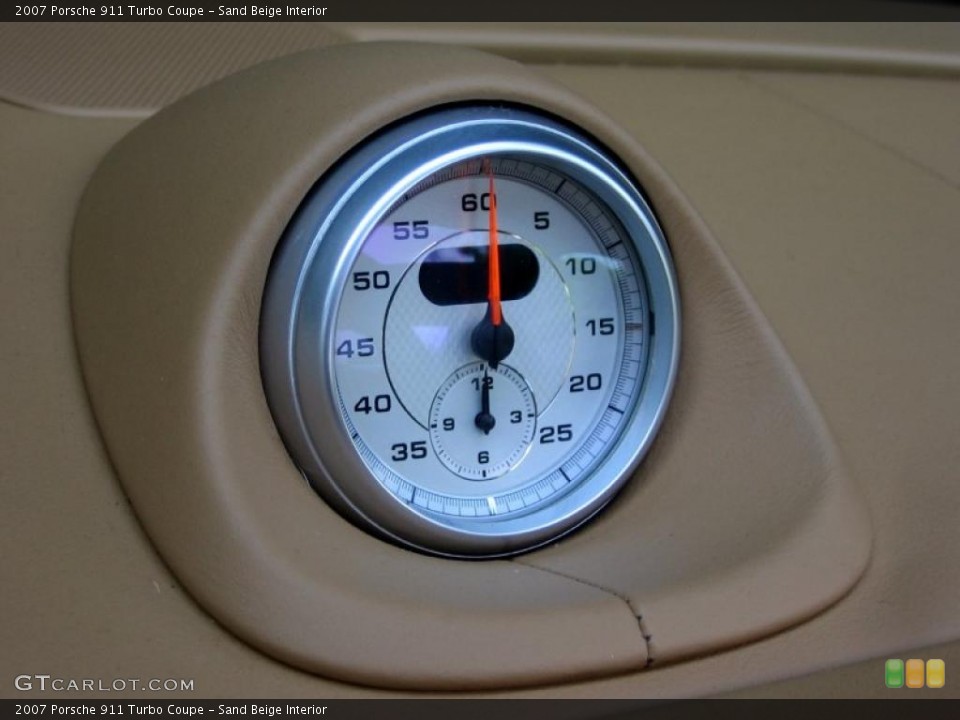 Sand Beige Interior Gauges for the 2007 Porsche 911 Turbo Coupe #48824295