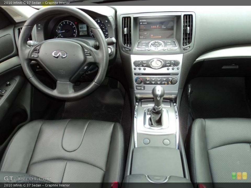 Graphite Interior Dashboard for the 2010 Infiniti G 37 Sedan #48824536