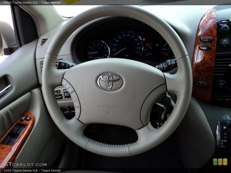 Taupe Interior Steering Wheel for the 2009 Toyota Sienna XLE #48826404