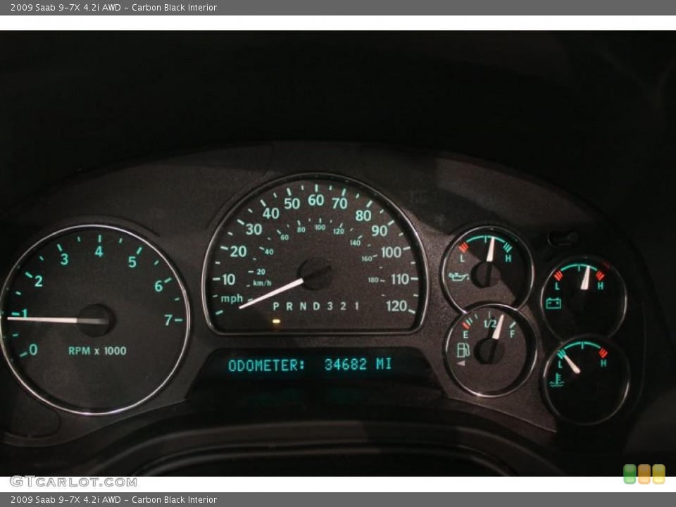 Carbon Black Interior Gauges for the 2009 Saab 9-7X 4.2i AWD #48826485