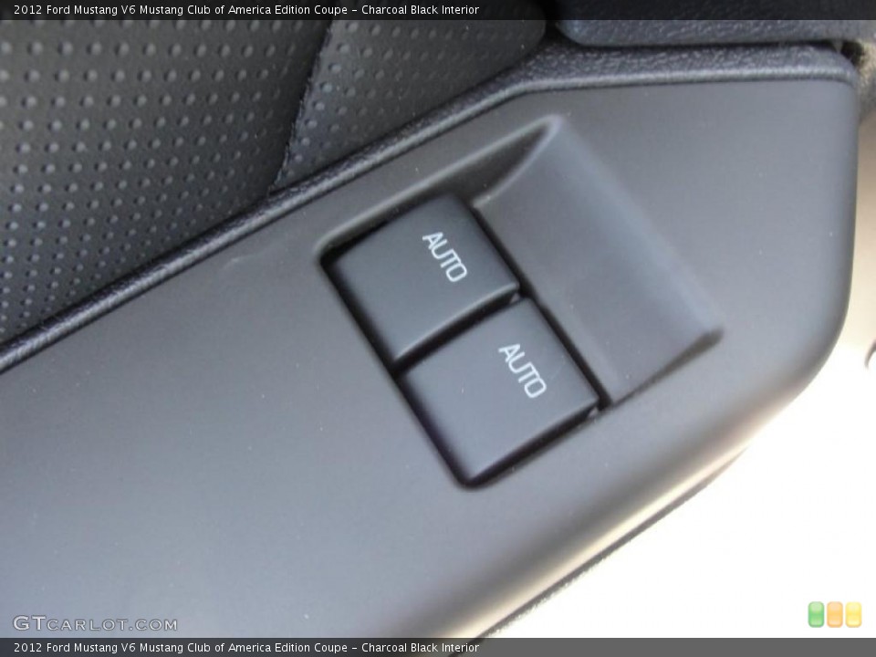 Charcoal Black Interior Controls for the 2012 Ford Mustang V6 Mustang Club of America Edition Coupe #48827253
