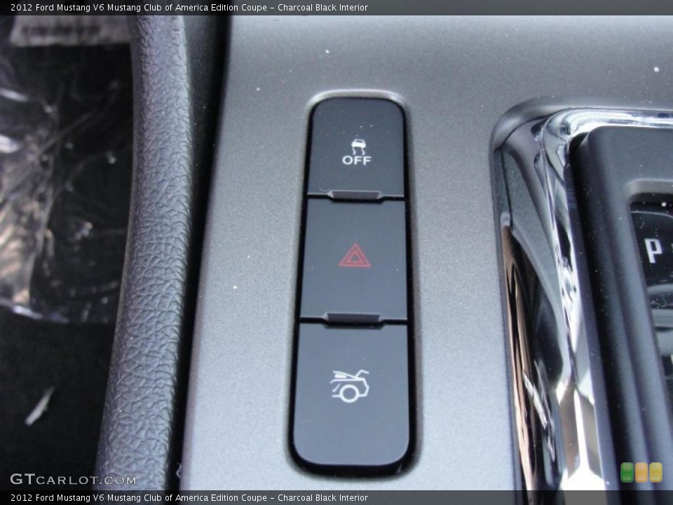 Charcoal Black Interior Controls for the 2012 Ford Mustang V6 Mustang Club of America Edition Coupe #48827400
