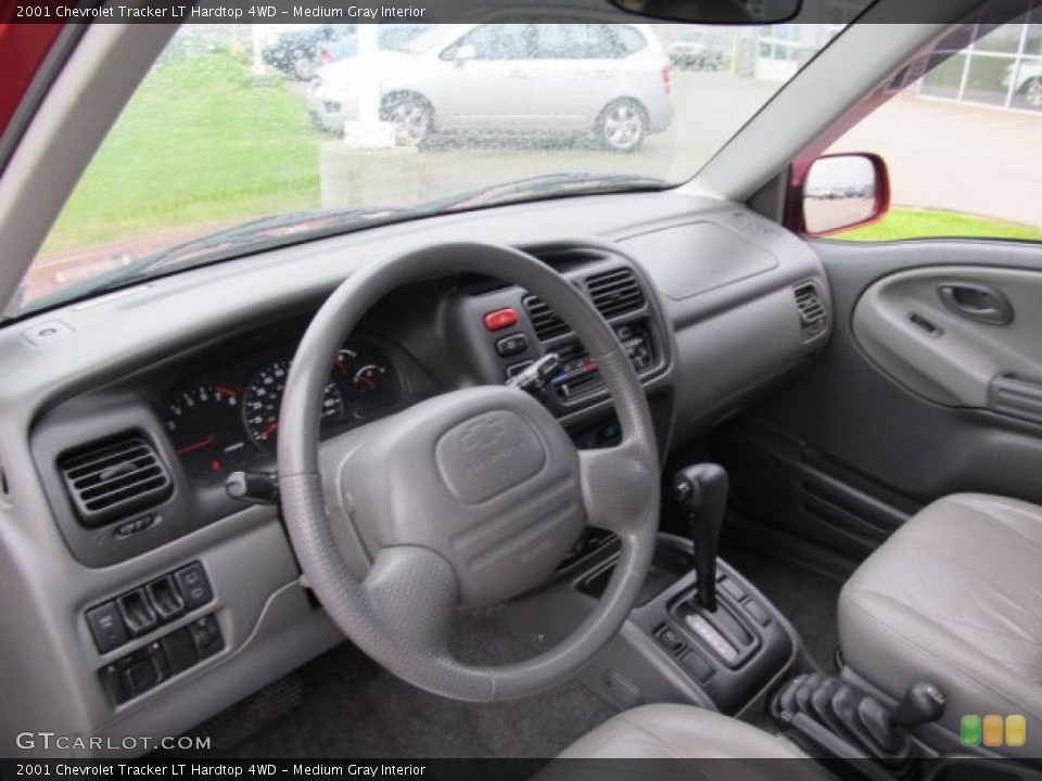 Medium Gray Interior Prime Interior for the 2001 Chevrolet Tracker LT Hardtop 4WD #48827406