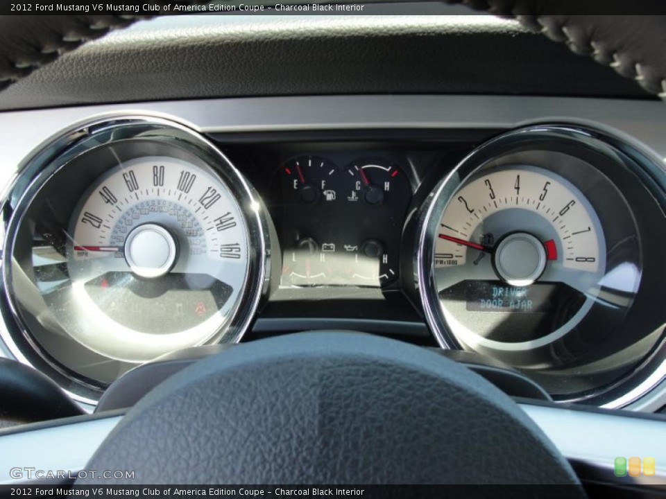 Charcoal Black Interior Gauges for the 2012 Ford Mustang V6 Mustang Club of America Edition Coupe #48827442