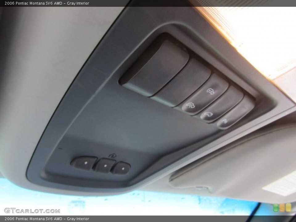 Gray Interior Controls for the 2006 Pontiac Montana SV6 AWD #48827844