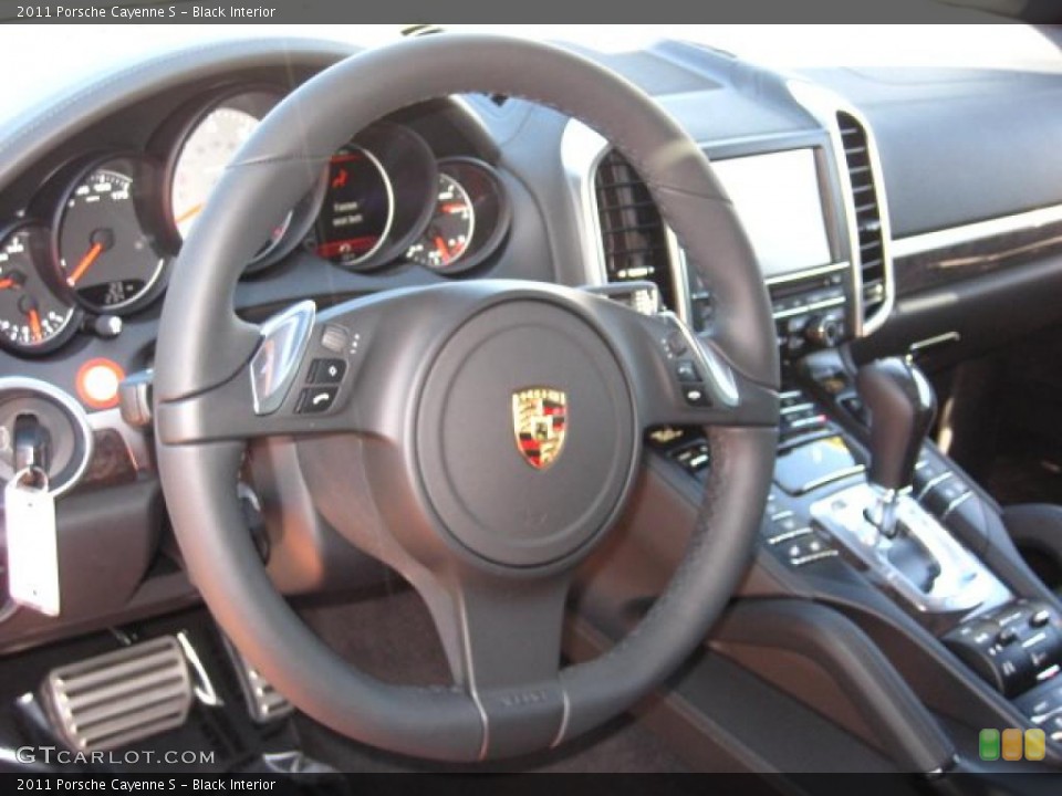 Black Interior Steering Wheel for the 2011 Porsche Cayenne S #48831003