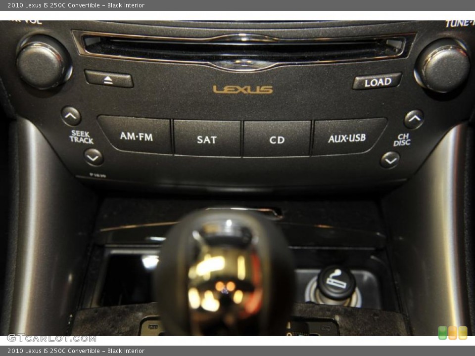 Black Interior Controls for the 2010 Lexus IS 250C Convertible #48832596