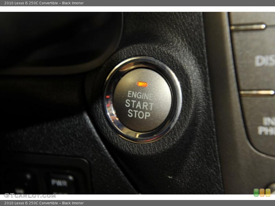 Black Interior Controls for the 2010 Lexus IS 250C Convertible #48832638