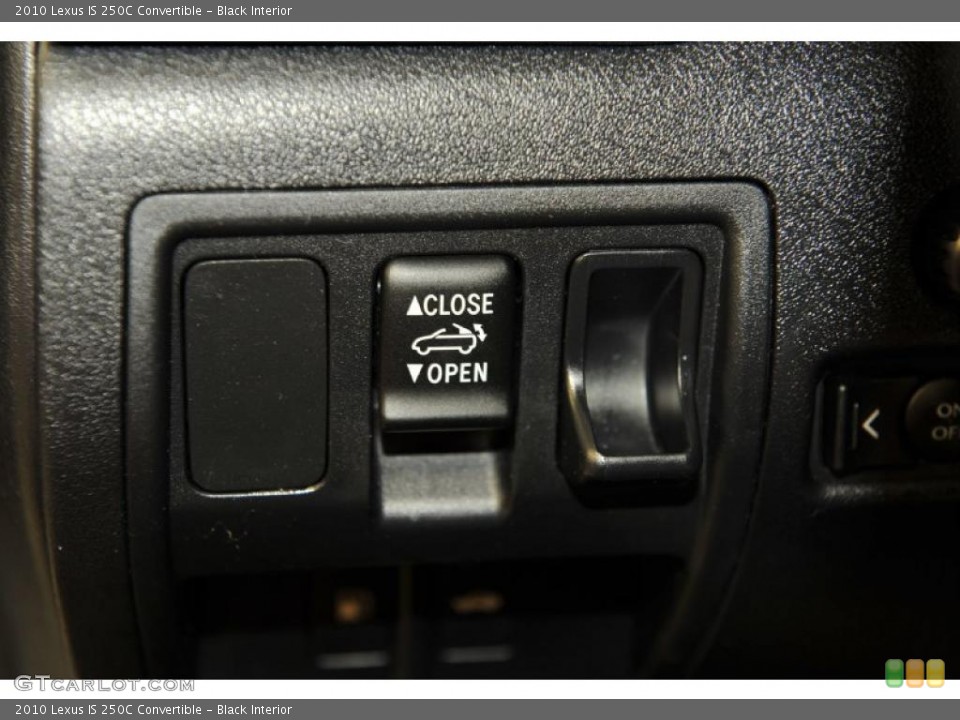 Black Interior Controls for the 2010 Lexus IS 250C Convertible #48832662