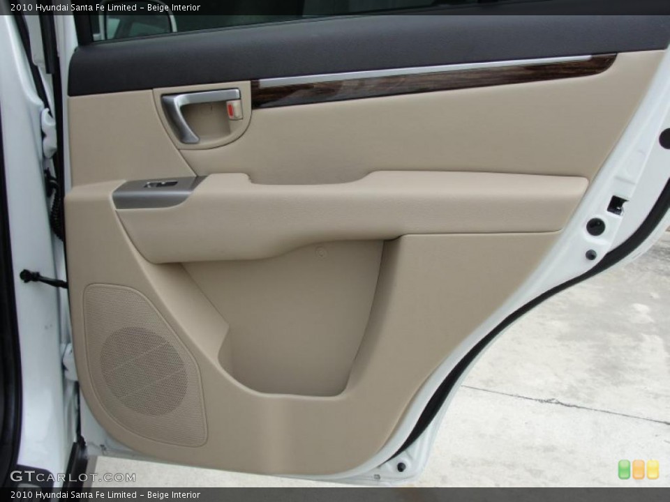 Beige Interior Door Panel for the 2010 Hyundai Santa Fe Limited #48833580