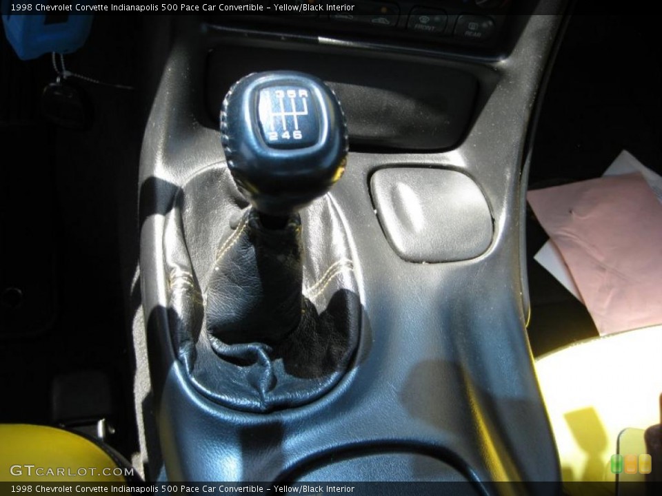 Yellow/Black Interior Transmission for the 1998 Chevrolet Corvette Indianapolis 500 Pace Car Convertible #48835953
