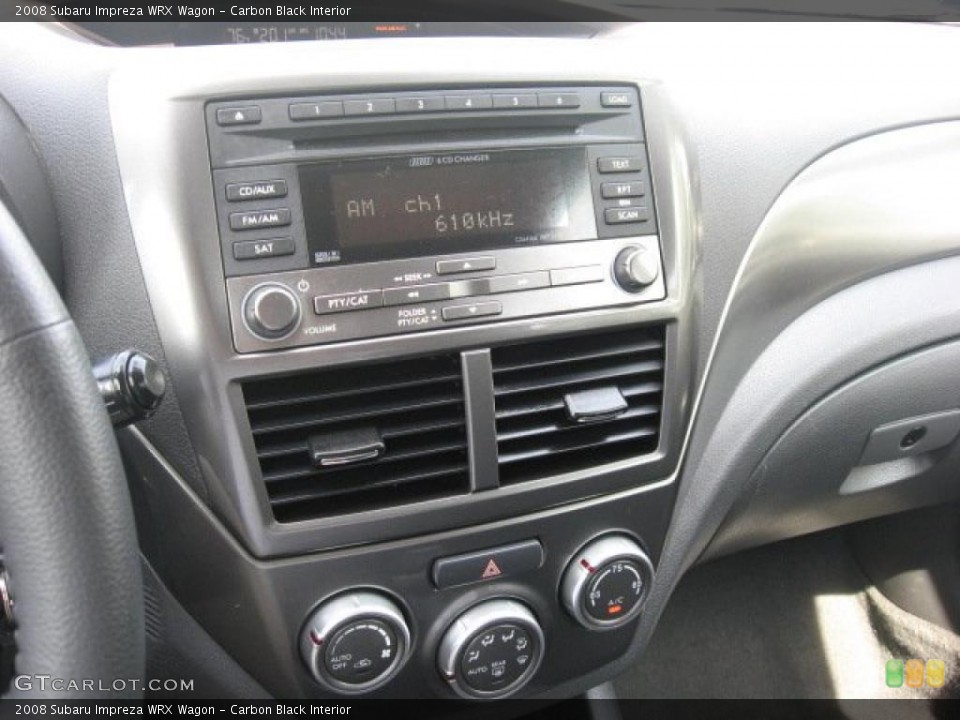 Carbon Black Interior Controls for the 2008 Subaru Impreza WRX Wagon #48837372