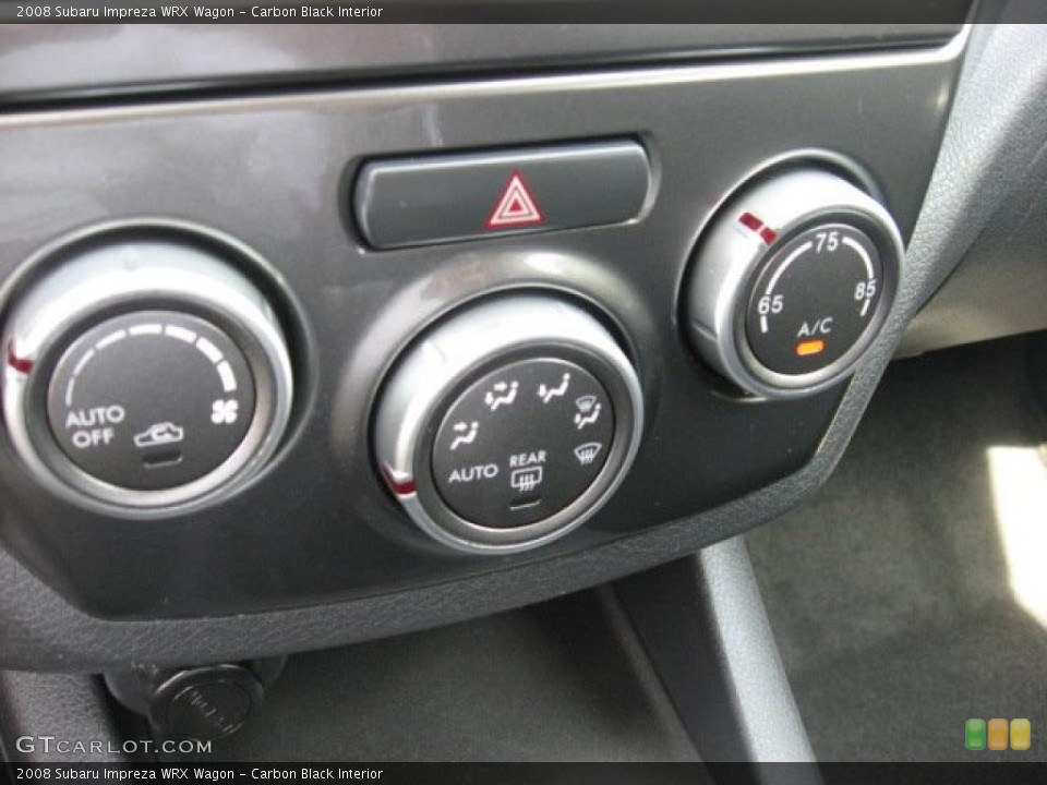 Carbon Black Interior Controls for the 2008 Subaru Impreza WRX Wagon #48837609