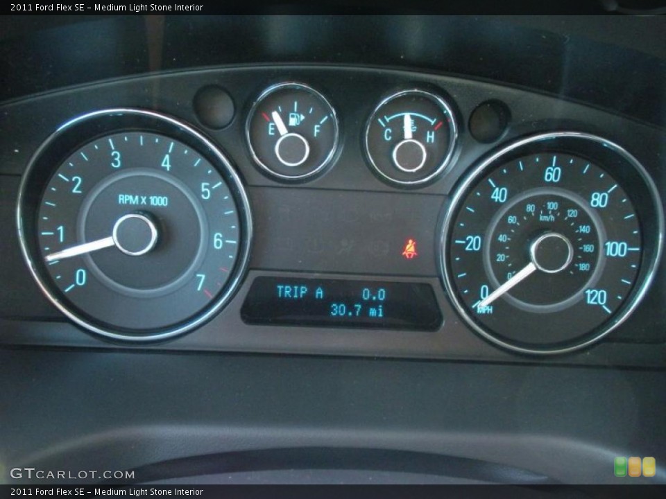 Medium Light Stone Interior Gauges for the 2011 Ford Flex SE #48839277