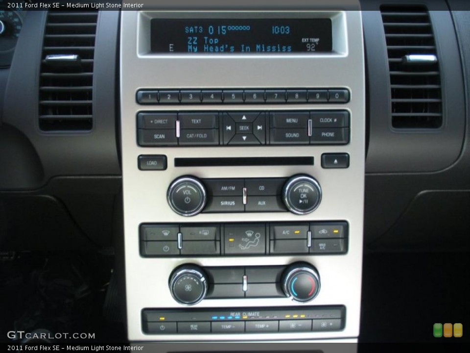 Medium Light Stone Interior Controls for the 2011 Ford Flex SE #48839295