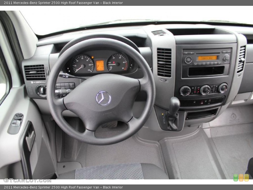 Black Interior Controls for the 2011 Mercedes-Benz Sprinter 2500 High Roof Passenger Van #48840021