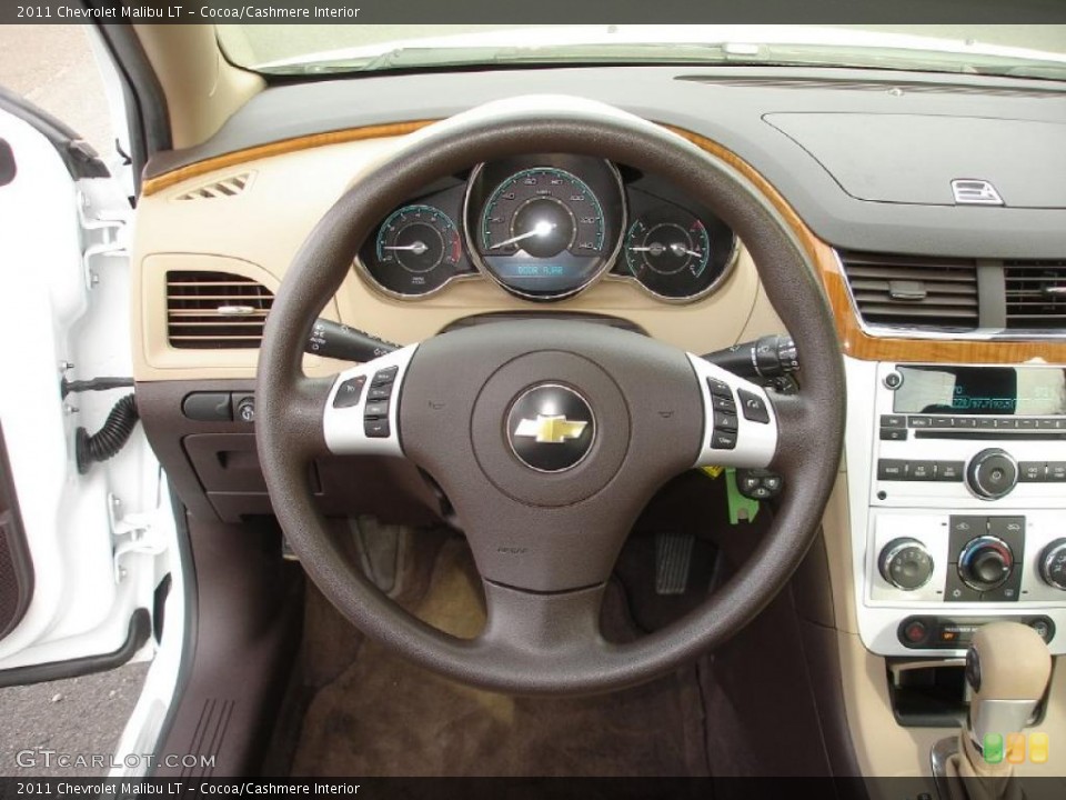 Cocoa/Cashmere Interior Steering Wheel for the 2011 Chevrolet Malibu LT #48842352