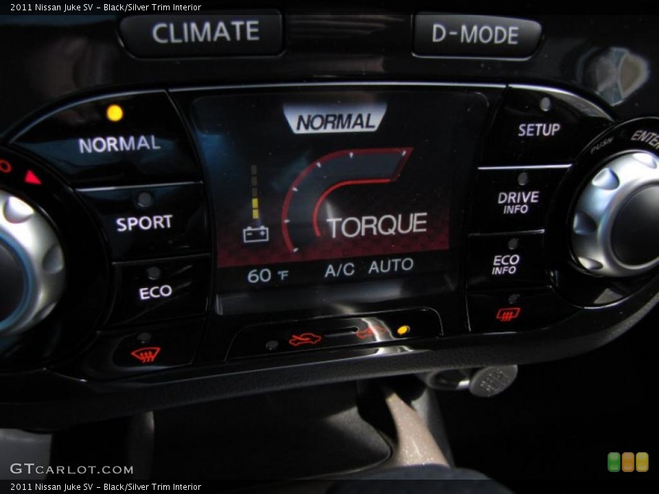 Black/Silver Trim Interior Controls for the 2011 Nissan Juke SV #48843633