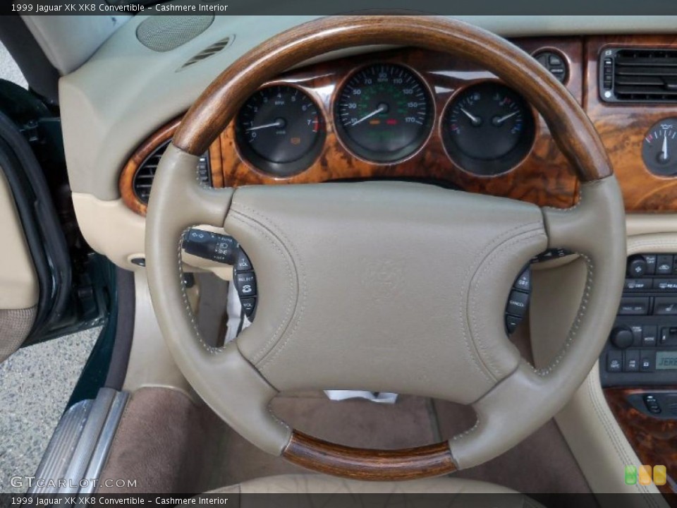 Cashmere Interior Steering Wheel for the 1999 Jaguar XK XK8 Convertible #48845373