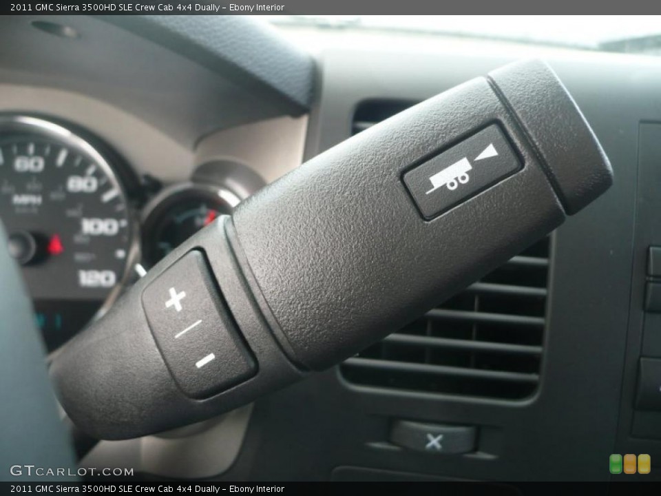 Ebony Interior Controls for the 2011 GMC Sierra 3500HD SLE Crew Cab 4x4 Dually #48851614