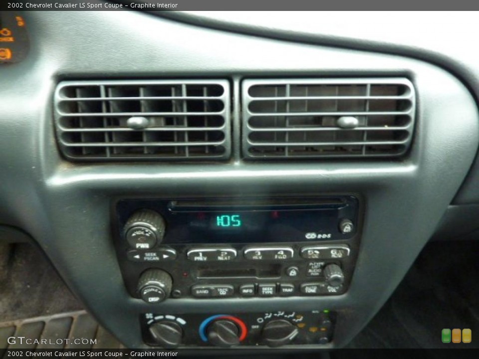 Graphite Interior Controls for the 2002 Chevrolet Cavalier LS Sport Coupe #48851905