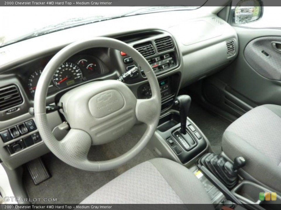 Medium Gray Interior Prime Interior for the 2000 Chevrolet Tracker 4WD Hard Top #48852034