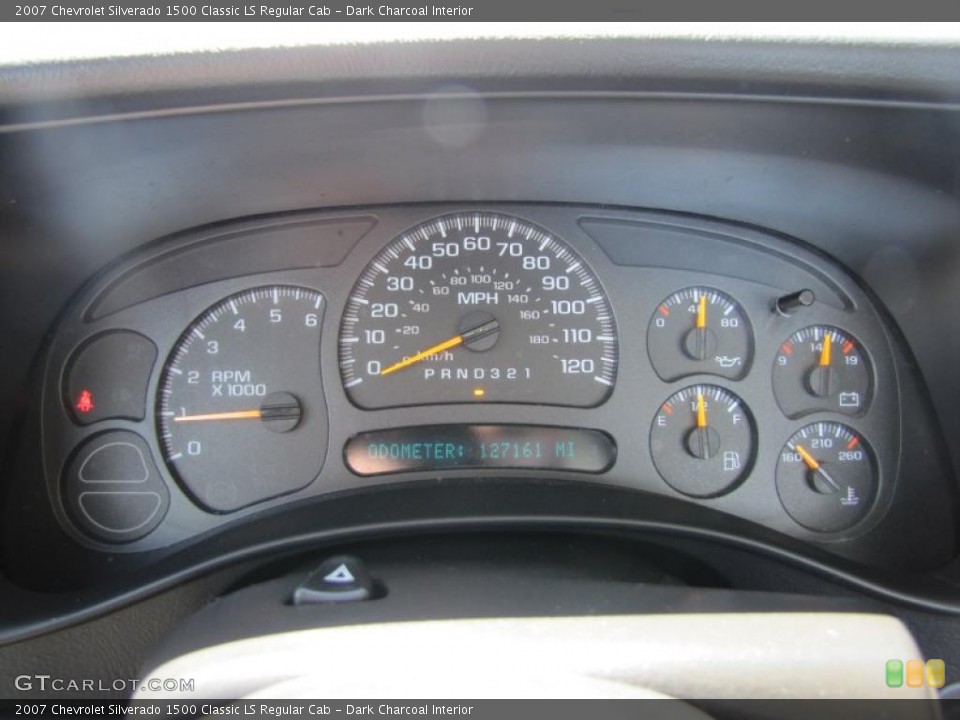 Dark Charcoal Interior Gauges for the 2007 Chevrolet Silverado 1500 Classic LS Regular Cab #48852514