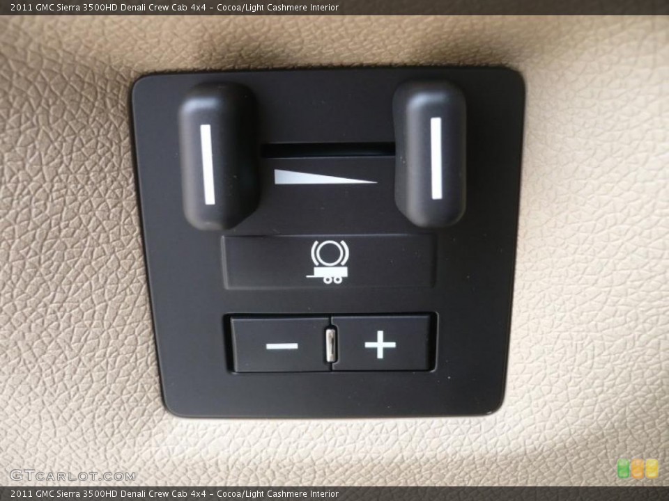 Cocoa/Light Cashmere Interior Controls for the 2011 GMC Sierra 3500HD Denali Crew Cab 4x4 #48853759