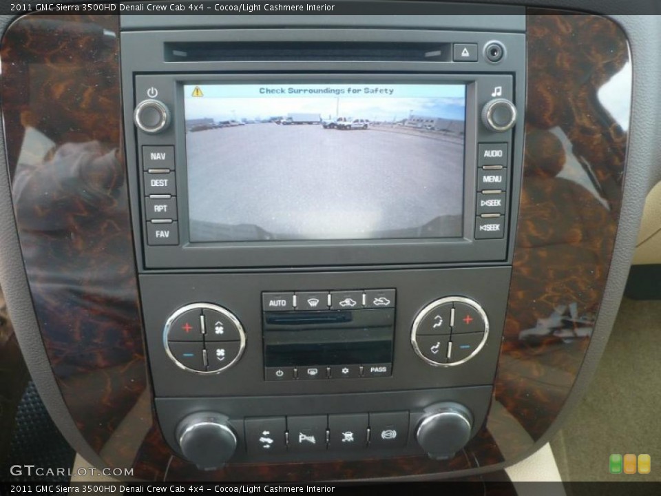 Cocoa/Light Cashmere Interior Navigation for the 2011 GMC Sierra 3500HD Denali Crew Cab 4x4 #48853774