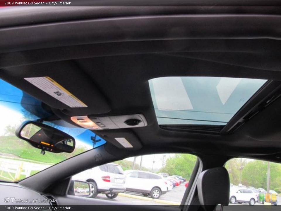 Onyx Interior Sunroof for the 2009 Pontiac G8 Sedan #48854611