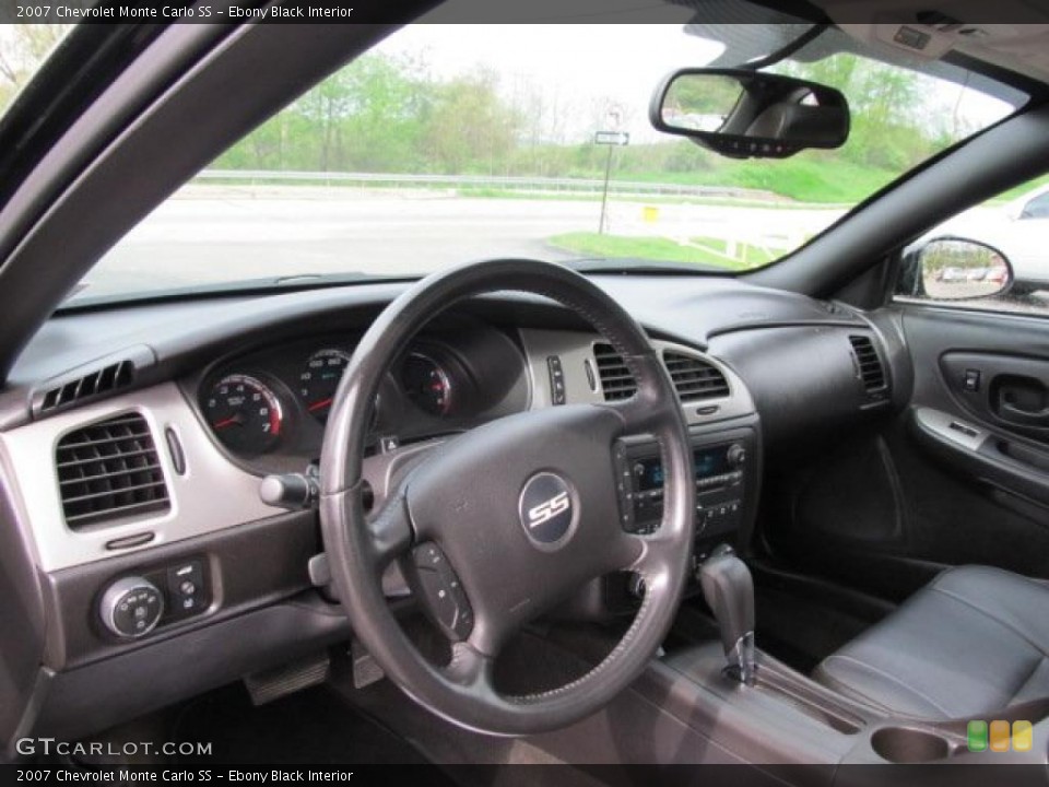 Ebony Black Interior Dashboard for the 2007 Chevrolet Monte Carlo SS #48854887
