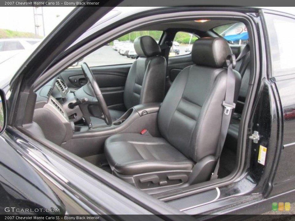 Ebony Black Interior Photo for the 2007 Chevrolet Monte Carlo SS #48854920