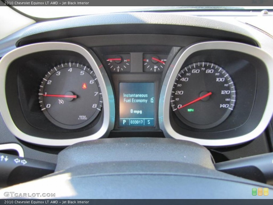 Jet Black Interior Gauges for the 2010 Chevrolet Equinox LT AWD #48855874