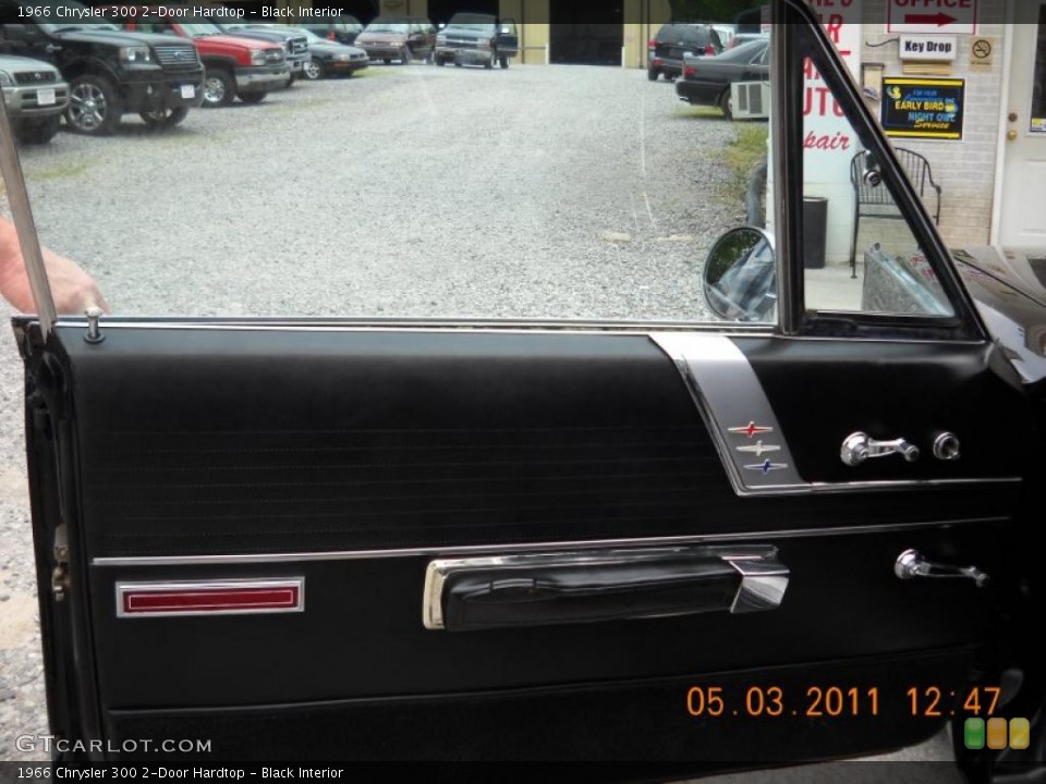 Black Interior Door Panel for the 1966 Chrysler 300 2-Door Hardtop #48856399
