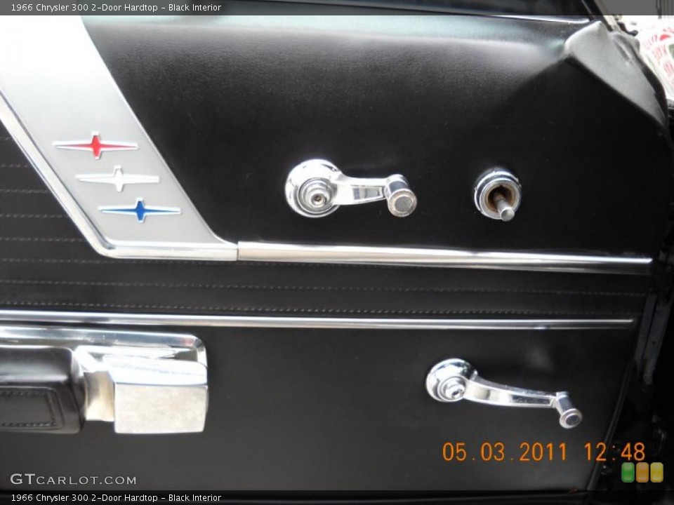 Black Interior Controls for the 1966 Chrysler 300 2-Door Hardtop #48856423