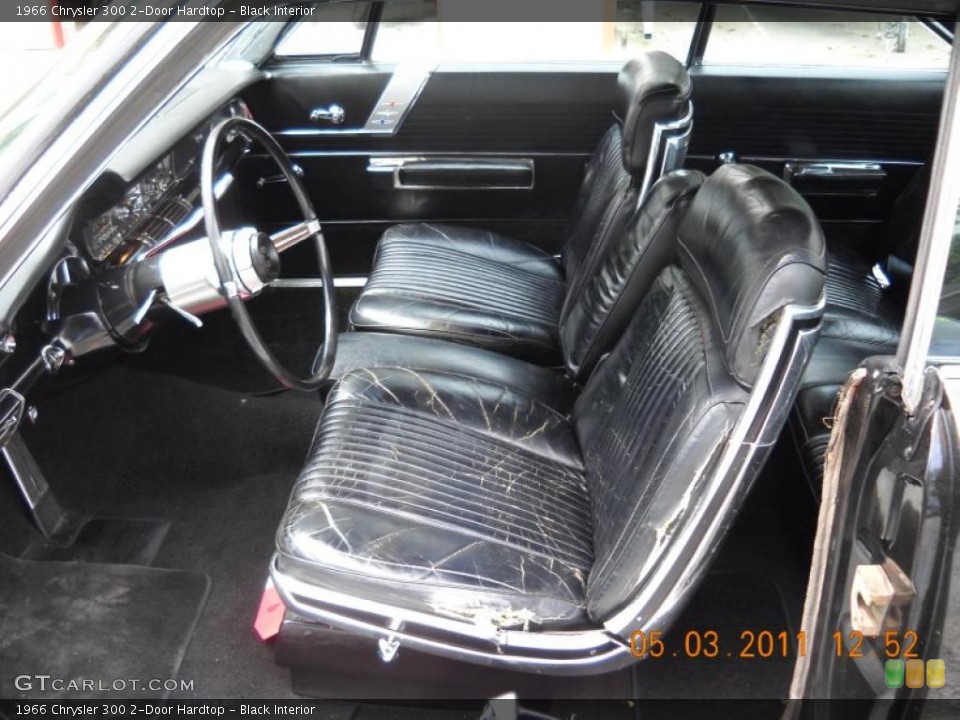 Black Interior Photo for the 1966 Chrysler 300 2-Door Hardtop #48856567